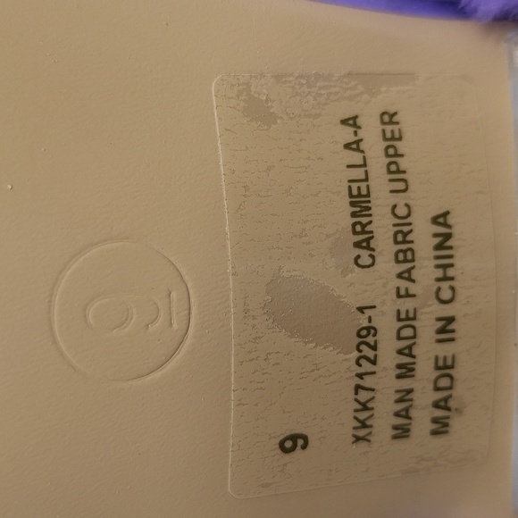 1098- Cape Robbin Vegan Women's Sandals Size 9 Purple Color NWT - Picture 12 of 12